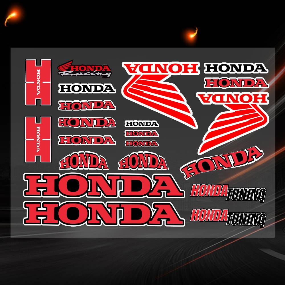honda-s Decal Set High Quality Printed and Cut Stickers Motorcycle Sticker 20x30cm
