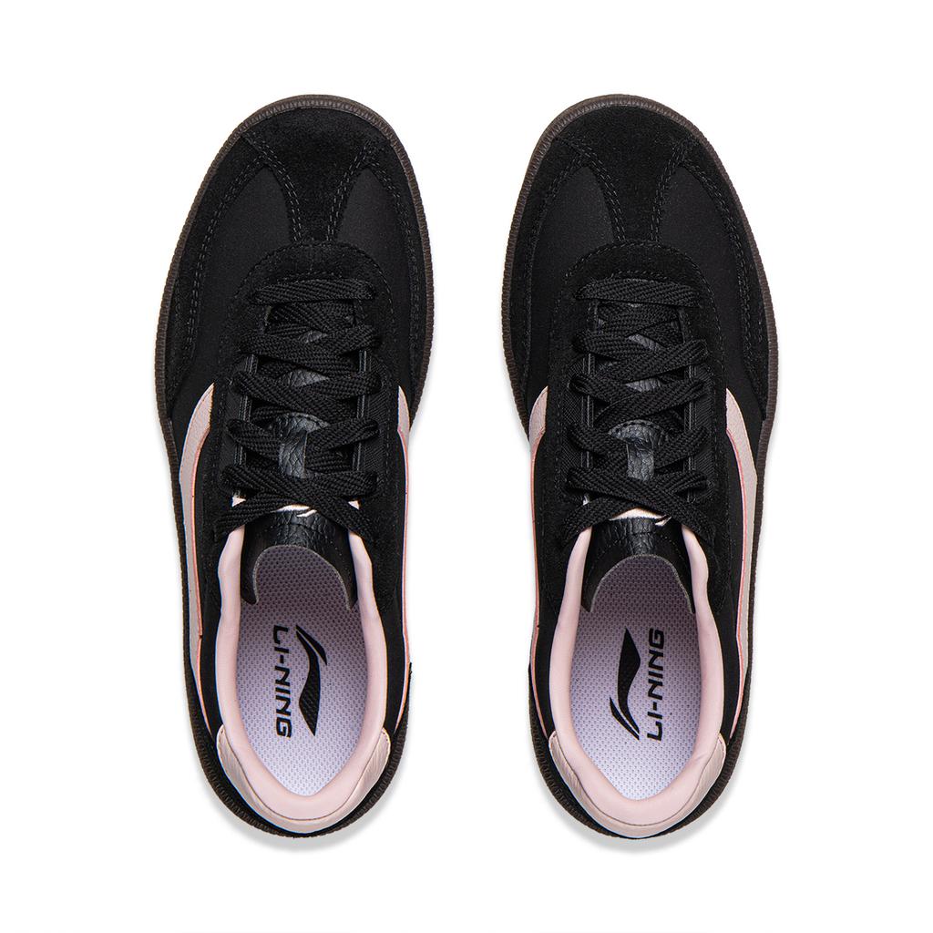 Li Ning YUNCHUAN 2 Slip Resistant Cushioning Abrasion Resistant Lightweight Low top German Army Trainers Women's Black AGCV338-9