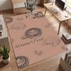 Cozy Coffee (5) Personalized Name Office Carpet Stylish Decor for Living Room Bedroom Kitchen