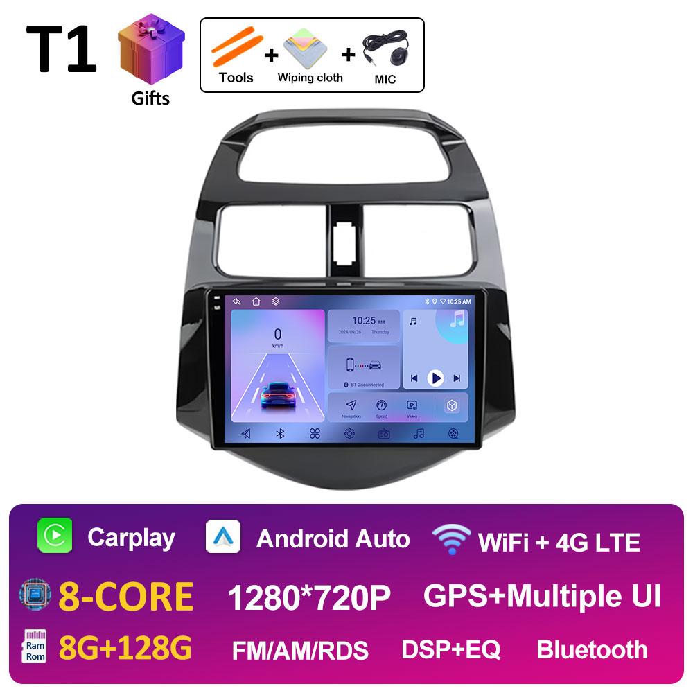 Android 14 Car Video For Chevrolet Spark Beat Matiz Creative 2010 2011 2012 2013 2014 Radio Player GPS Navigation Auto Tools 4G