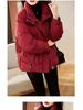 Women's 2025 Hot Style Red Thickened Down Cotton Jacket