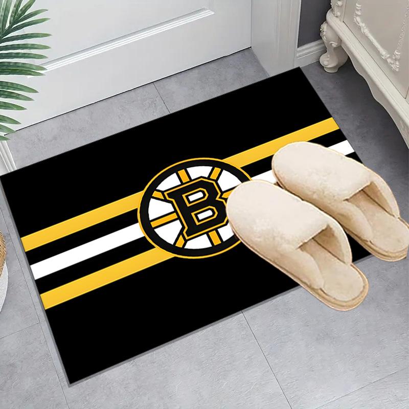 Boston Bruins Rug Area rug for Livingroom, Bedroom, Palyroom, Chair Rug, Office Rug, Floor mat, Large Size Fan Christmas Birthday gift