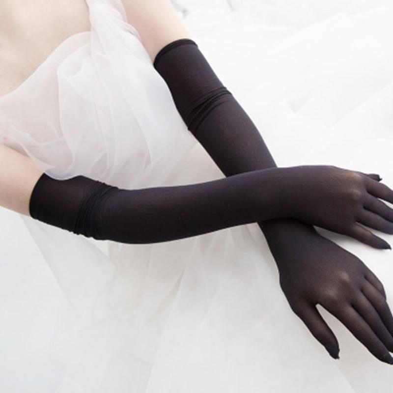 Ultradünne Handschuhe für Frauen und Mädchen für Themenpartys, angenehm zu tragen, elastische Tüll-Langhandschuhe für den Sommer