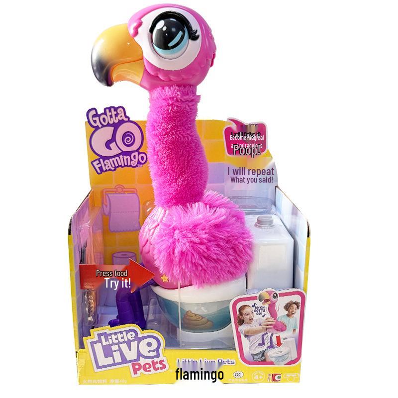 

Douyin Style Singing Flamingo: Voice-Activated Movable Pet Toy for Girls