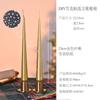 2PCS Christmas Taper Candles Soy Wax Green Red Snowflake Stickers Candles Home Decorative Candles for Table Décor Gifts