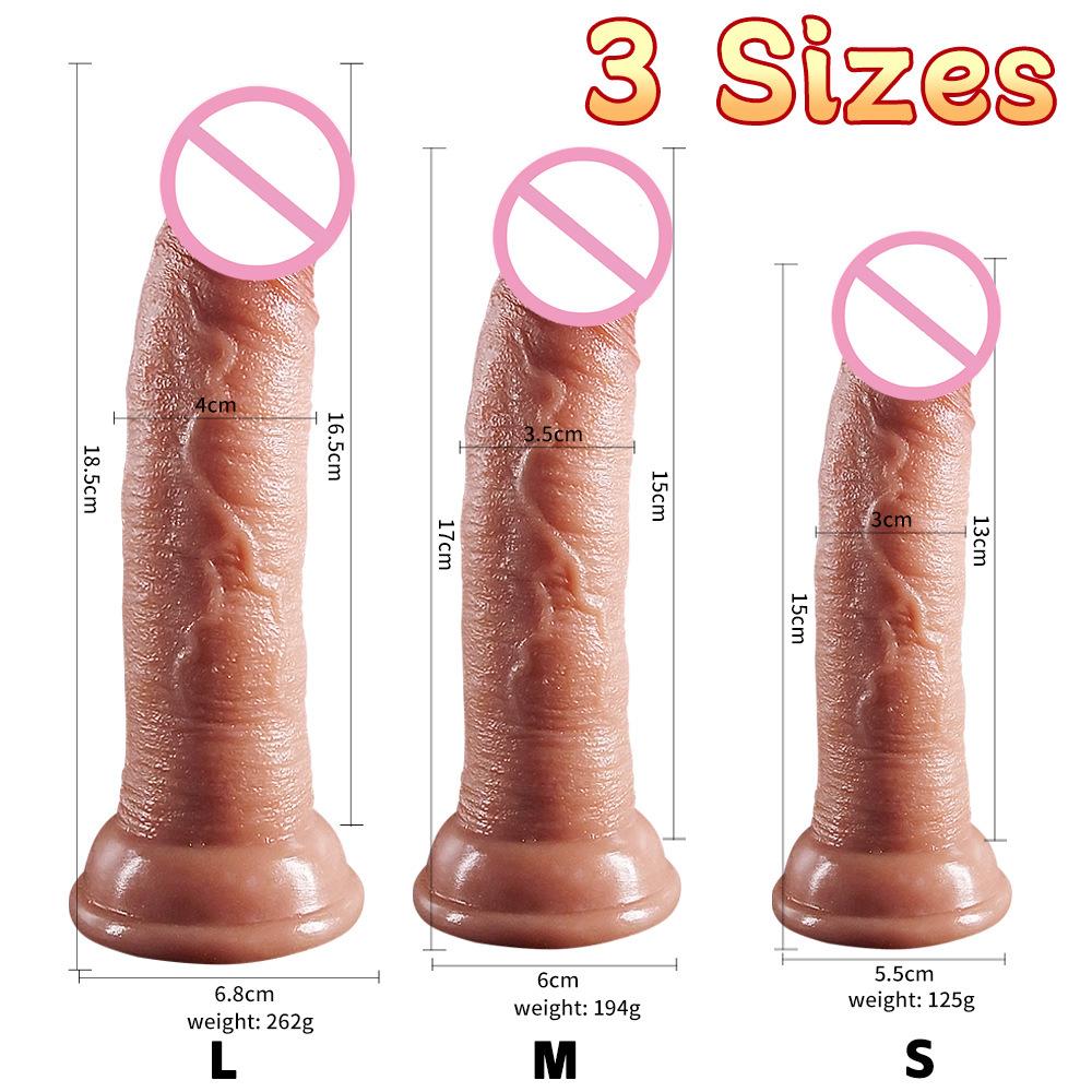 Lifelike Soft Skin Dildo Suction Cup Adult Toy Female Masturbation Supplies