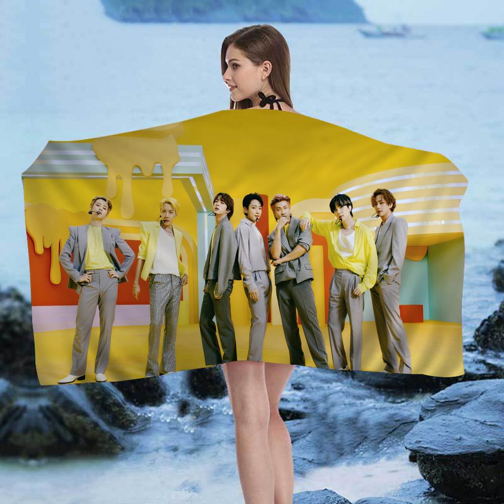 Dynamite Kpop Boys Big Microfiber Beach Towels Quick Dry Towel Sand Beach Towels Pool Towel For Travel Swim Pool Yoga
