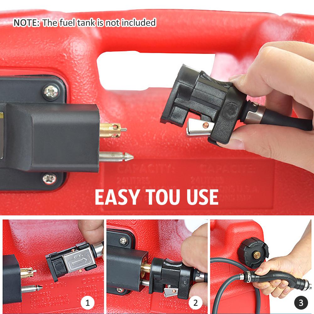 300cm Bootskraftstoffleitung mit Handpumpe Anschlüssen Bootsmotor Kraftstoffschlauch Kraftstoffleitungsbaugruppe Kompatibel mit Außenbordmotoren