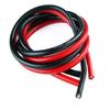Yiqigou 2M Flexible Silicone Wire, 10AWG, 12AWG, 14AWG, 16AWG, 18AWG, 20AWG, 24AWG RC Cable Lead, Flexible Copper Cable (1M Black Silicone Wire + 1M