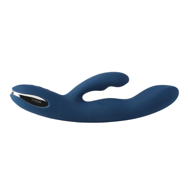 Svakom - Aylin Powerful Pulsating Vibrator With Two Heads Dark Blue