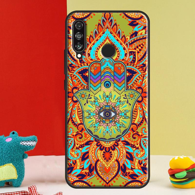 Hamsa Hand of Fatima For Huawei P30 Pro P60 P50 P20 P40 P Smart Nova 9 5T Honor Magic 5 Lite X8 X9 a 50 70 Case
