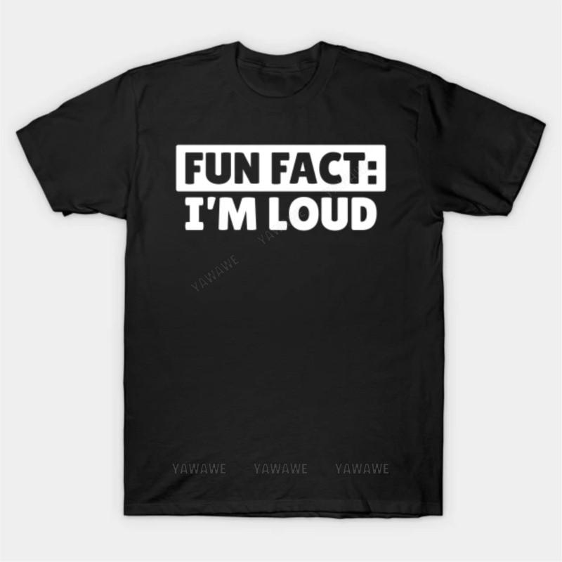 

New fashion brand teeshirt cotton tshirt Im LOUD T Shirt male Oversized Classic short sleeve black top unisex casual teeshirt S
