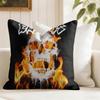 Rock BandEExoduss Cushion Cover Eco Linen Pillow Case DoubleSided Print Breathable Durable Zipper Home Decor Gift