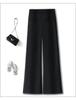Women's Straight Wide-Leg High-Waist Pants for Spring/Autumn 2026 - Casual, Versatile Fashion for Middle-Aged & Elderly