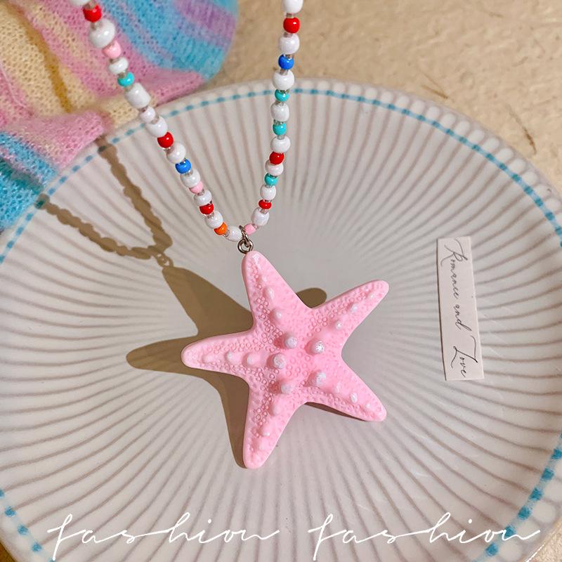 Summer Versatile Starfish Pendant Necklace