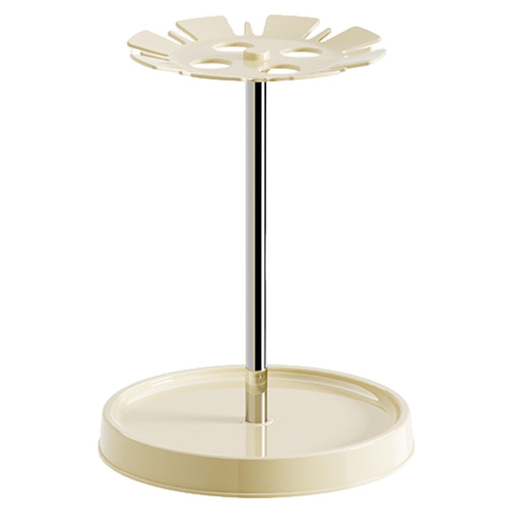 Umbrella Stand Holder Round Umbrella Rack Display Stand With 4 Slots Umbrellas Draining Rack Rainwater Catcher Tray For Long And