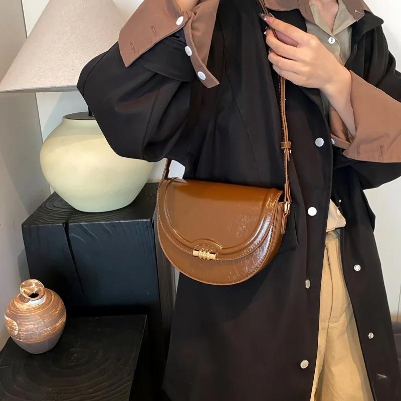 Luxury High Quality Fashion Solid Zipper Hasp Pu Shoulder Bags Women  Hot Sale Versatile Commuter Handbags Bags Ladies