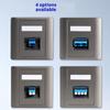 86mm Fiber Opticals Wall Plate LC Fiber Opticals Panel Networking Fiber Socket For Single Or Double Port Installation