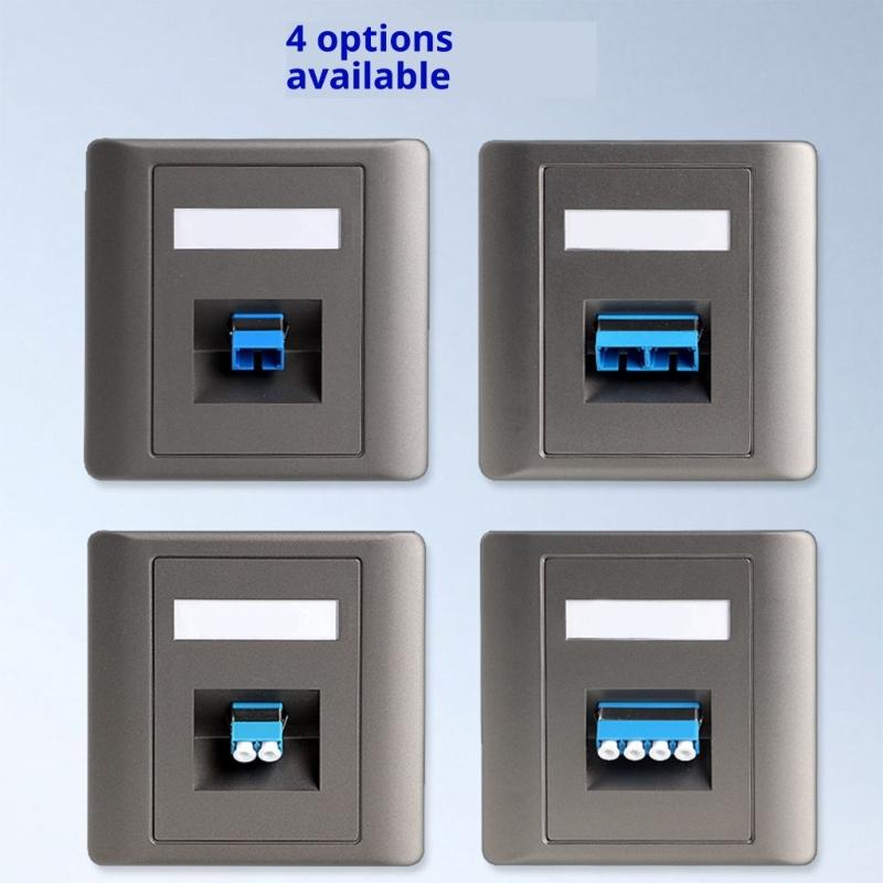 86mm Fiber Opticals Wall Plate LC Fiber Opticals Panel Networking Fiber Socket For Single Or Double Port Installation