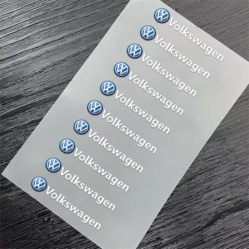 5/10PCS Car Emblem Sticker Car Body Decoration Sticker For Volkswagen VW Polo Tiguan Golf 4 5 Jetta Beetle Scirocco Passat LL6