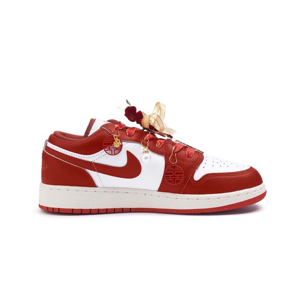 Jordan Air Jordan 1 Low top Vintage Basketball Shoes Women's Red FJ3465-160(Team676-SBOX)