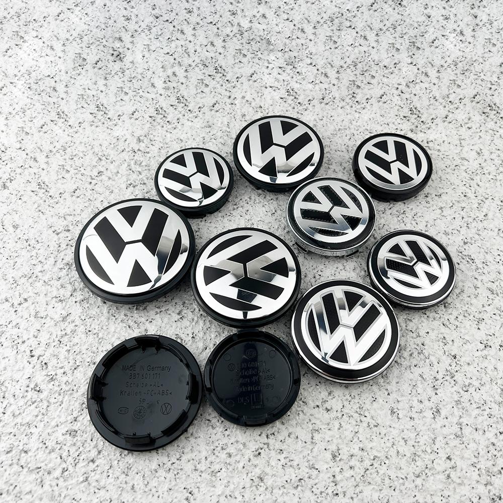 CJOZW1 4pcs 56MM 60MM 65MM 70MM For Volkswagen VW Golf 5 6 GTI Passat B6 Jetta Beetle CC Bora Polo Touareg Tiguan Car Wheel Center Caps