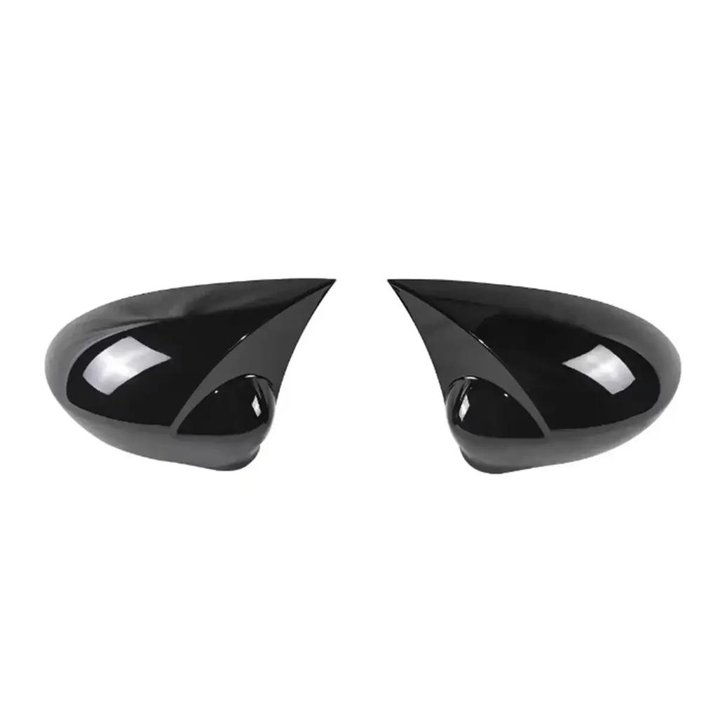 For Fiat Punto 500 2009 2010 2011-2018 ABS Car Rearview Side Mirror Cover Wing Cap Exterior Door Trim Adhesive Sticker Parts