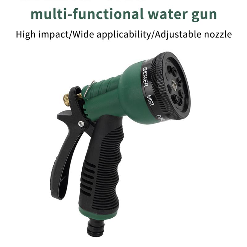 Garden Hose Spray Nozzle With Adjustable Multi Spray Modes Non Slip Handle For Yard Watering Car Washing Outdoor Cleaning