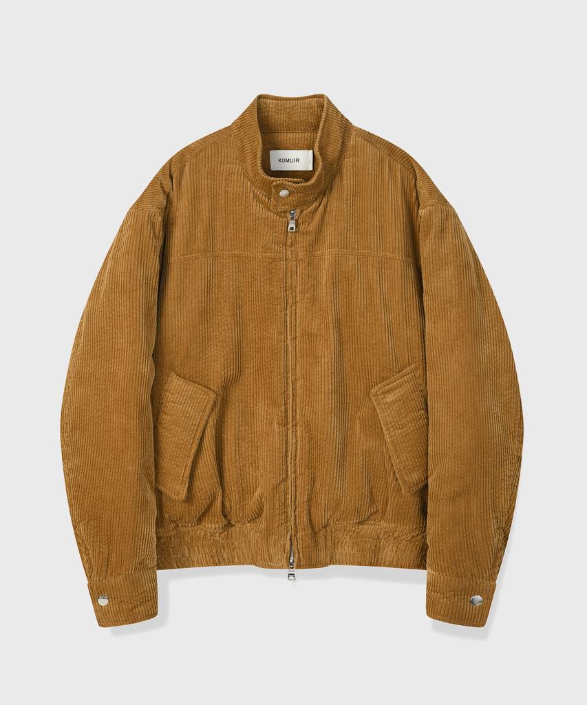 Kiimuir Corduroy Harrington Jumper_Brown
