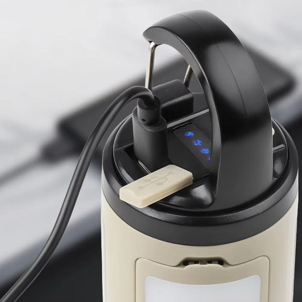 6 Modes Camping Lantern 3 Leaf Foldable Rechargeable Lantern Emergency Flashlight  Indoor Outdoor