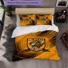 Set Biancheria da Letto Hull FC Pattern in Microfibra 3 Pezzi Copripiumino Decorativo per Camera da Letto Uso Domestico