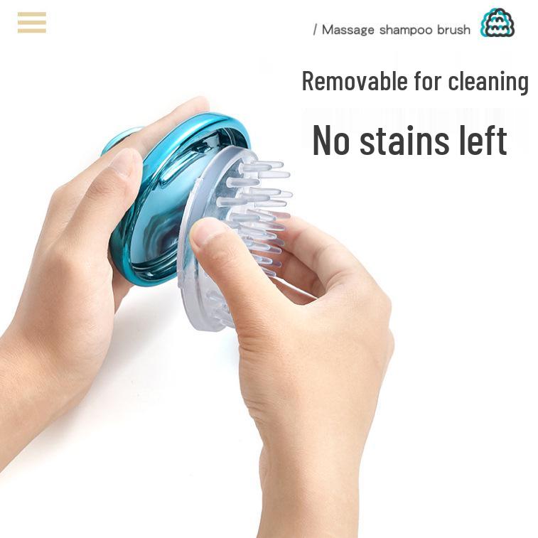 Silicone Scalp Scrubber Massage Comb for Itch Relief and Shampooing