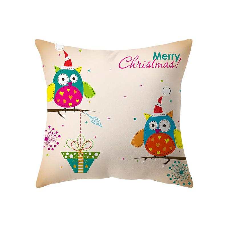 საშობაო თემა საშობაო დეკორაცია ბეჭდვის ნიმუში ბალიშის საფარი სახლის მისაღები ოთახის დივნის დეკორაცია ბალიშის გადასაფარებელი