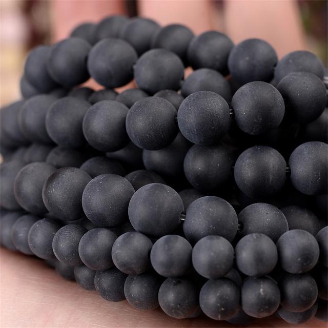 Natural Stone Beads Lava Jaspers Tiger Eye Quartz Agates Round Loose Beads for Jewelry Making DIY Bracelet Accessories 4-12MM
