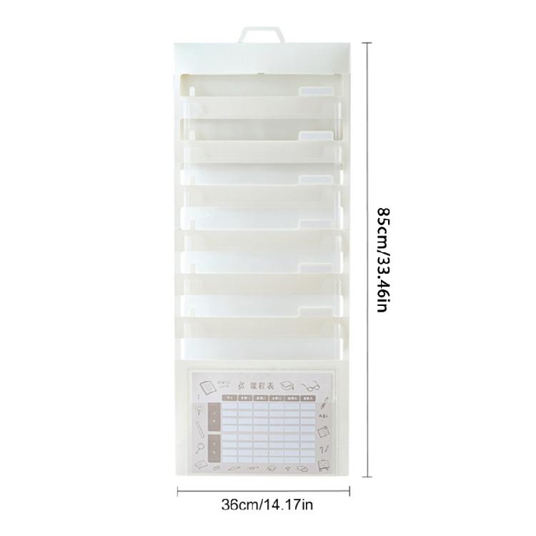 Wall Hanging File Organizers Expandable File Folder with Handle 6 Pocket Expanding Document Bag Portable Filing Folder