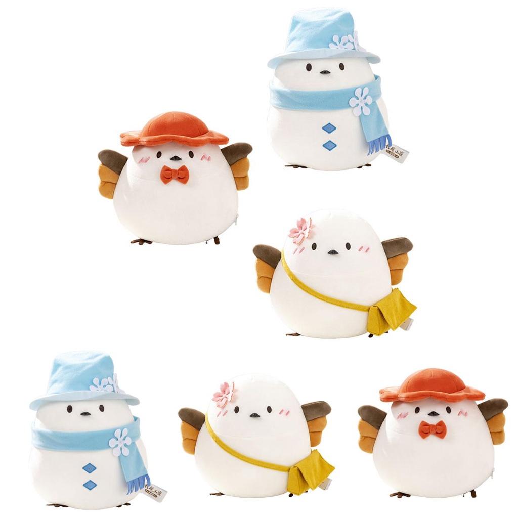 Cute Long-tailed Mountain Sparrow Plush Toy For Kids Soft And Fluffy Gift