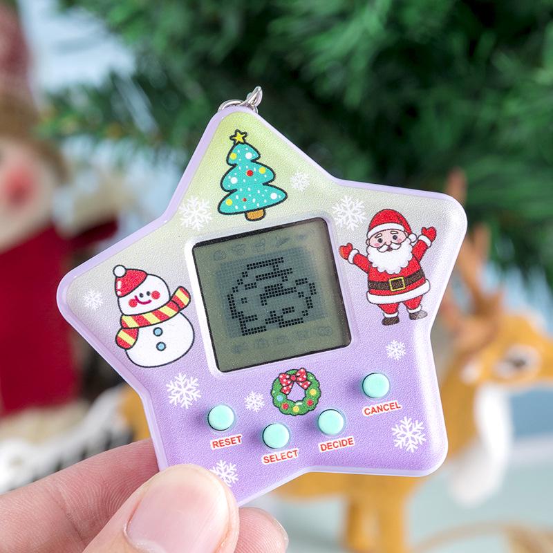 Electronic Pet Game Handheld Virtual Feeding Mini Cartoon Toy Keychain