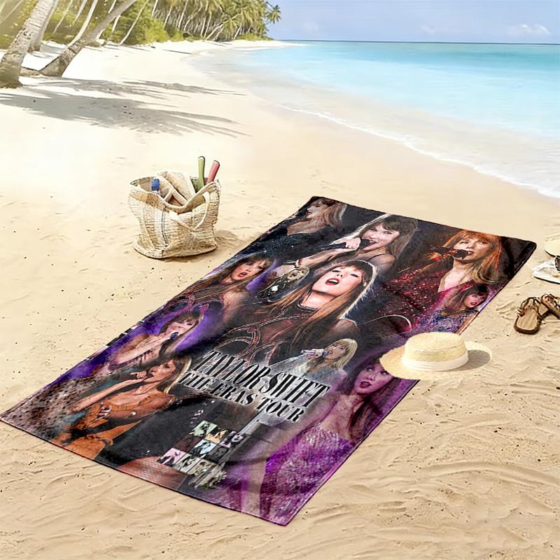 Taylor Print Strandtuch, Großes Weiches Schnelltrocknendes Handtuch für Strand Camping Schwimmen