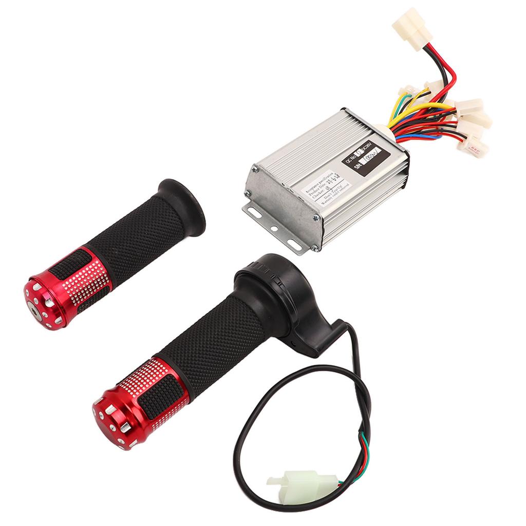 36V 1000W Gleichstrommotor Drehzahlregler Aluminiumlegierung Universeller Gasdrehgriff für Elektrofahrrad Dreirad Motorrad