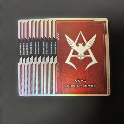 Char Aznable Resource FIRSTCOMBAT Set 10 Japanese Gundam Card Game Japan
