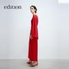 Edition 2025 Spring New Chinese Style Mulberry Silk A-Line Long Dress