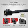 Cablecc Female to NVME PCIe SSD Adapter for Mainboard PCI-E 4.0 SFF-8643 U.2 SFF-8639 U.3 PCI-Express