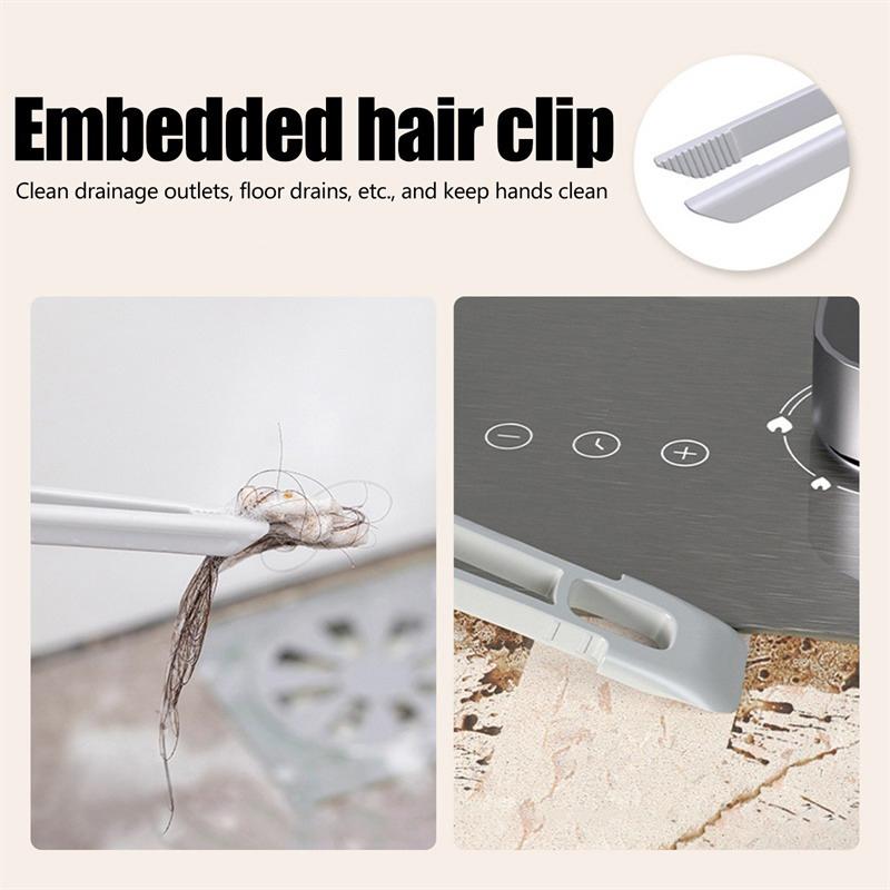 Rotating Multifunctional Crevice Cleaning Brush With Stiff Bristles Two-In-One Bathroom Tile Floor Crevice Brush Cleaning Tool