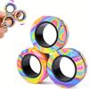 Magnetischer 3-teiliger Ringe Spinner Fidget Spielzeug Set Finger Magnetringe Zur Angstlinderung Therapie Fidget Pack Geschenk Für Erwachsene Jugendliche Kinder