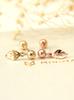 Minimalpiercing 14K Leaf Drop Ball Piercing Earrings