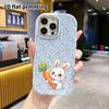 Phone Case: 2D Flat Design Suitable for iPhone 18 17 16 15 14 13 Pro Protective Case, Couple Style, Carrot White Rabbit, Christmas and Halloween Gifts