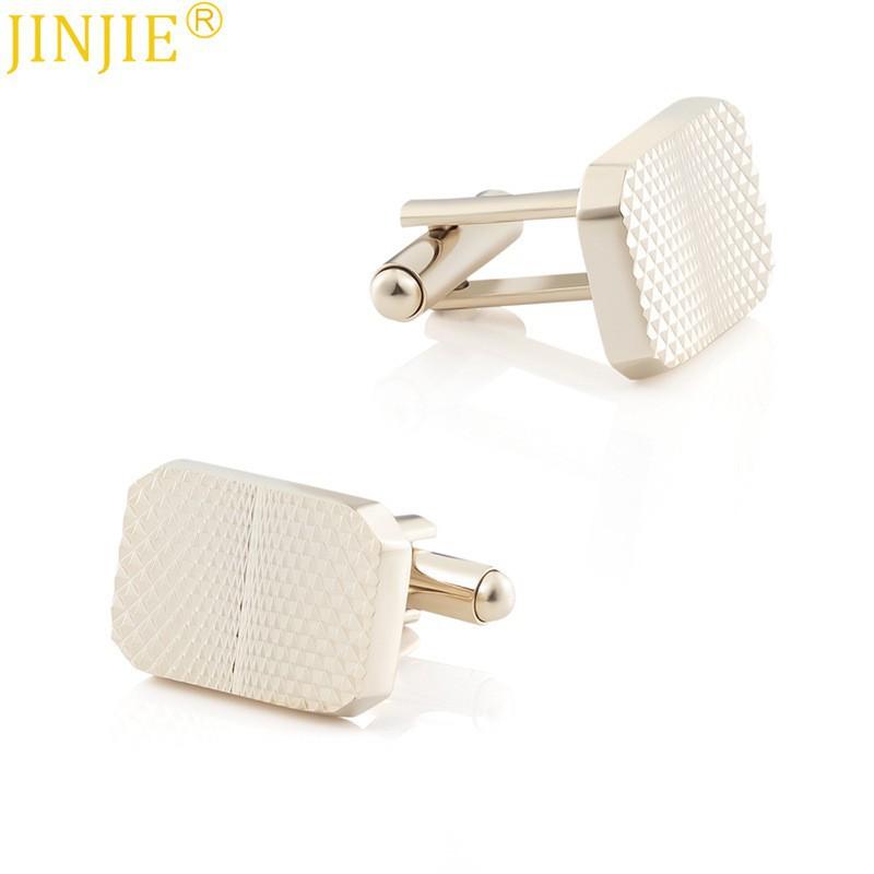 Exquisite Electroplated Gold Batch Flower Metal Cufflinks Men's French Shirt
