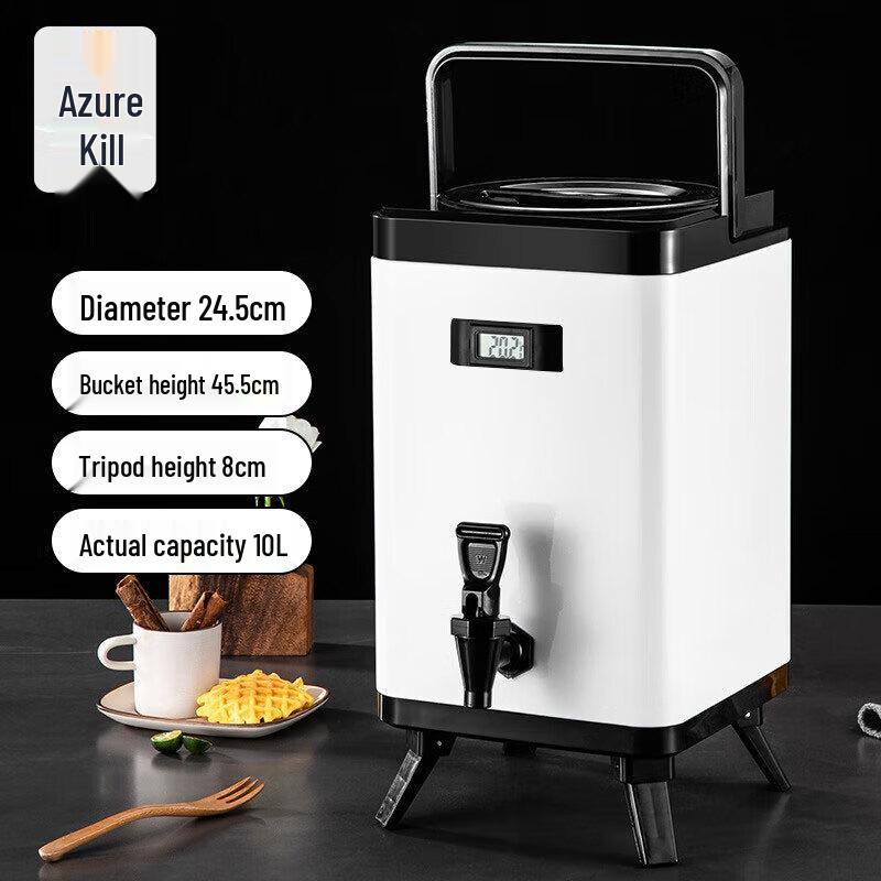 WeiYi 304 Stainless Steel Insulated Beverage Dispenser with Thermometer