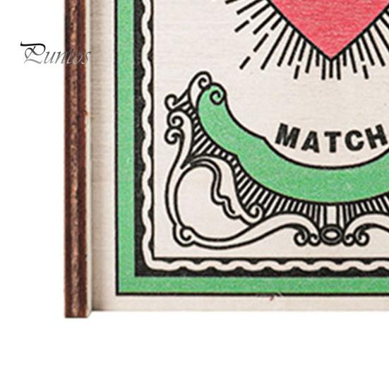 Personalized Monogrammed Matchbox Compact Design Portable Wooden Matchbox Anniversary Wedding Supplies
