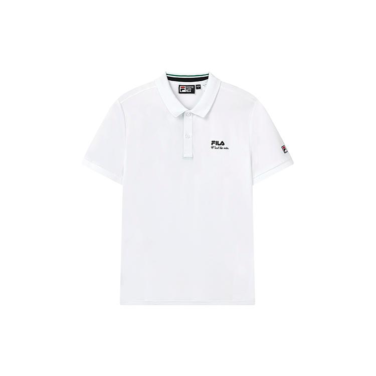 New FILA Polo Shirt Men's Standard White F11M228107FWT